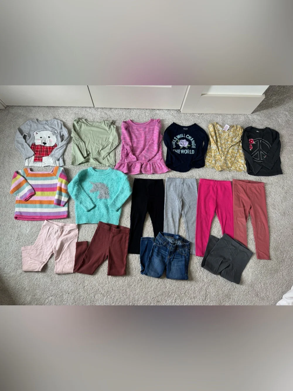 Lot of 3t tops and bottoms - 16 items!